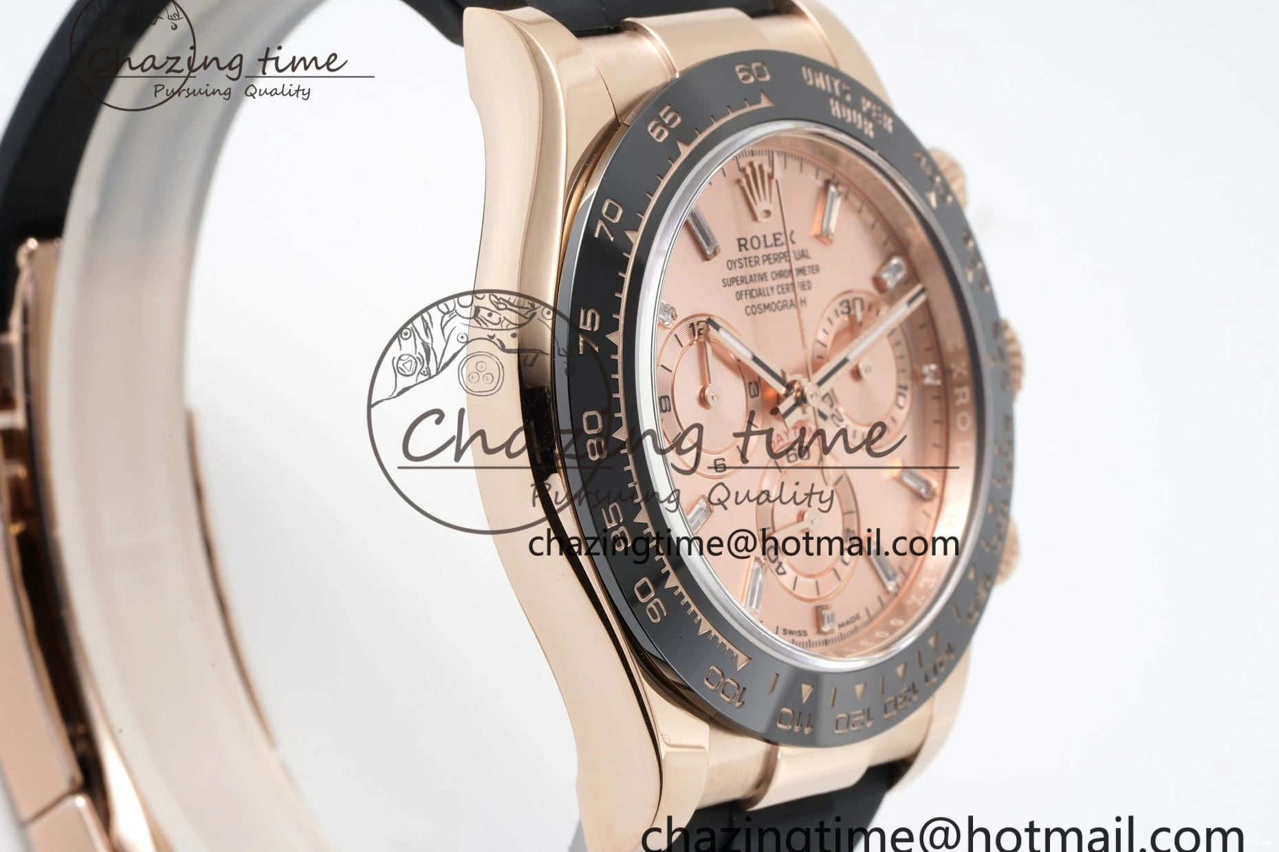 MiroTime 0105 Elegant Daytona 116515 BTF 1:1 Best Edition RG Dial on Oysterflex Rubber Strap SA4130 V 2264